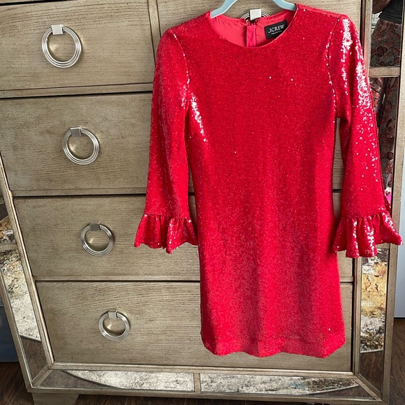 J. Crew Bombshell fitted sequins mini dress, size 2; new - Picture 4 of 8